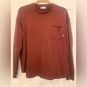 Vatrenus Fire Resistant Maroon  Men’s Long Sleeve 3X T-Shirt.            2881-J3
